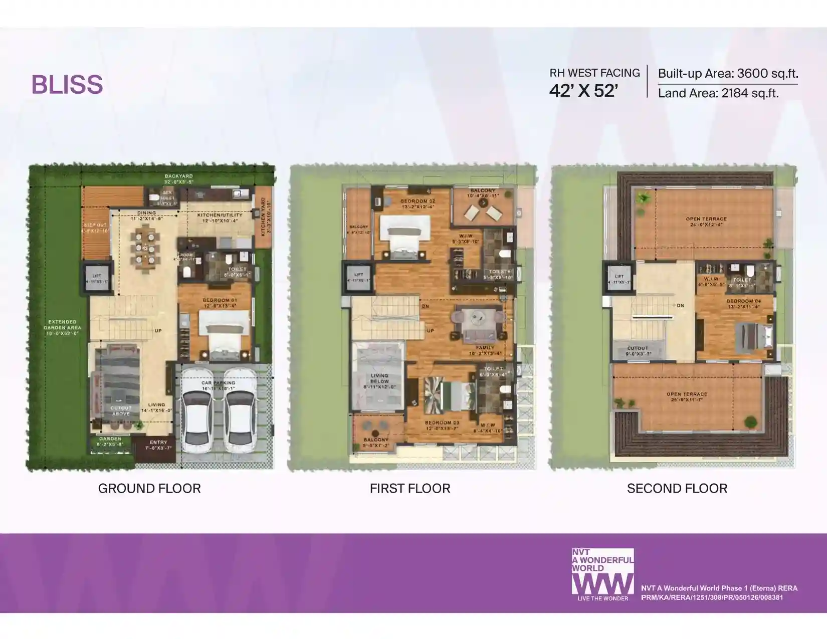 NVT AWW Eterna Floor Plans_Bliss-RH-West Facing